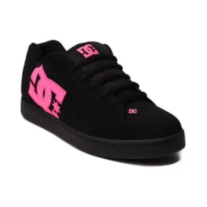 DC Net Suregrip Mens Black/Pink Sneakers