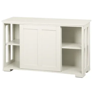 Wooden Buffet Storage Cabinet Sideboard TV Stand for Kitchen/Living Room Bedroom Use,Antique White