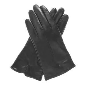 Pratt and Hart Women's Wool Lined Touchscreen Leather Gloves