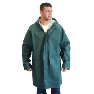 dutch harbor gear hd225-m quinalt long rain coat, forest - medium