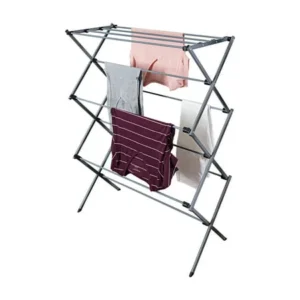 Mainstays Deluxe Folding Metal Accordion Drying Rack, Silver