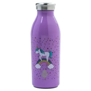 Tal 12 Ounce Stainless Steel Double Wall Vacuum Insulated Modern Unicorn Print Water Bottle