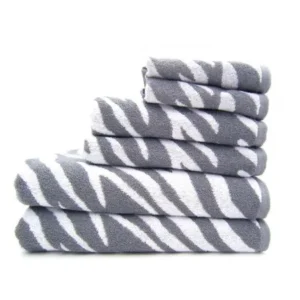 Better Homes and Gardens 6-Piece Zebra Bath Towel Collection