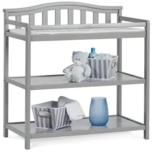 Child Craft Arched Top Dressing Table, Cool Gray