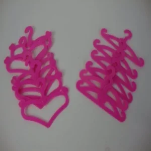 12 Pack of Doll Clothing Hangers Made to Fit the Barbie Doll