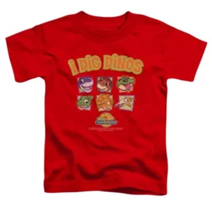 Land Before Time I Dig Dinos Little Boys Toddler Shirt RED