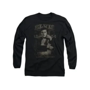 Elvis Presley The King Rock 1954 Adult Long Sleeve T-Shirt Tee