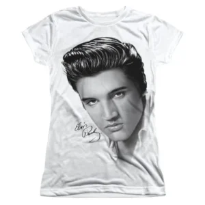 Elvis Presley King of Rock 1950's Icon Barbie King Junior Front Print T-Shirt