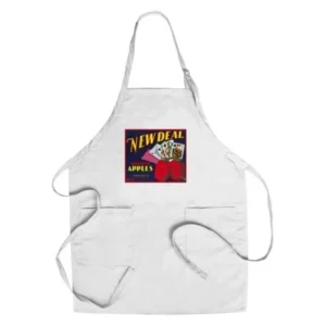 New Deal Apple Label (Cotton/Polyester Chef's Apron)