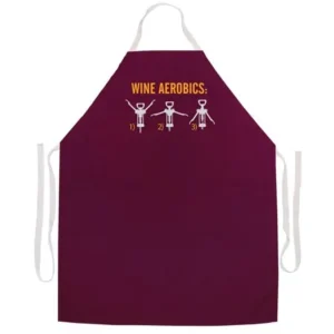 Attitude Aprons Wine Aerobics Apron