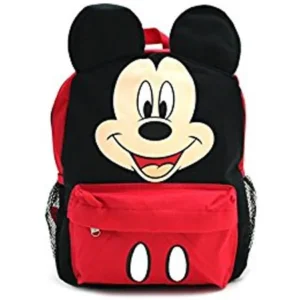 Mickey Mouse Happy Face 3D Ears 16" Large Backpack School Bag