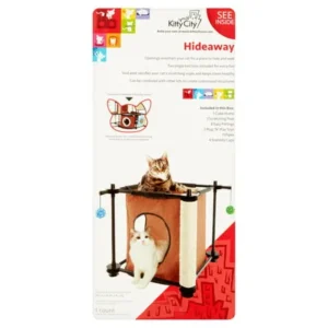 Kitty City Hideaway Cat Furniture, 18"x18"x18"