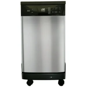 Sunpentown 18" Portable Energy Star Dishwasher in Stainless Steel