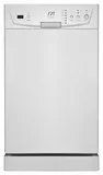 SPT - 18" Front Control Built-In Dishwasher with Stainless Steel Tub - White