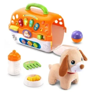 Care for Me Learning Carrier Toy - Online Exclusive, This Online Exclusive VTech's Care for Me Learning Carrier, includes an adorable plush puppy for role-play fun;.., By VTech