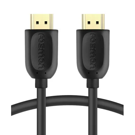 Fosmon HDMI Cable 25FT, High Speed Gold Plated HDMI Cable Cord [Ultra HD 4K 1080p 3D Ethernet Audio Return] for HDTV, DVD, BLURAY, Monitor, PS3 PS4, xBox One X S