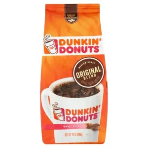 Dunkin' Donuts Original Blend Medium Roast Whole Bean Coffee, 12 oz