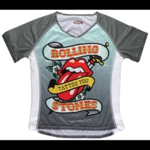 Rolling Stones - Tongue Ladies Activewear Jersey - Large