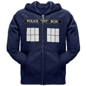 Doctor Who - Large TARDIS Zip Hoodie