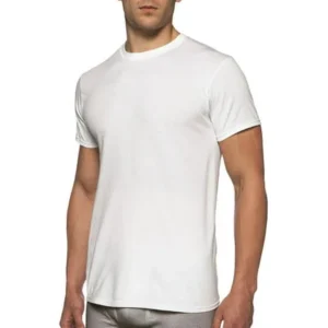 Gildan Big Mens Short Sleeve Crew White T-Shirt, 5-Pack, Size 2XL