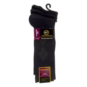 Gold Toe Extended Size Rayon Dress Socks 3-Pack