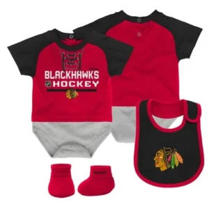 Chicago Blackhawks Infant 3-Piece Clothing Set