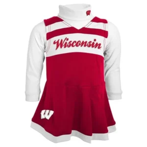 Wisconsin Badgers Girls Turtleneck Cheer Jumper Dress