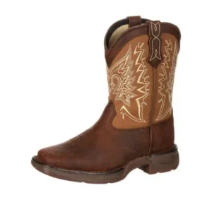 durango western boots girls let love fly childrens brown tan dwbt099