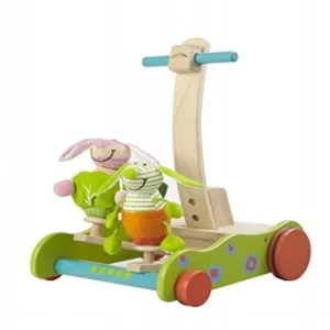 Wonderworld Hopping Bunny Walker Push Toy - Learning to Walk, Exercise, Play
