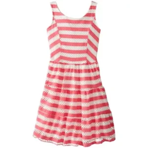 Bloome Big Girls Tween 7-16 Striped Textured Knit Dress