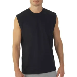 Fruit of the Loom Mens Muscle T-Shirt with Rib Trim