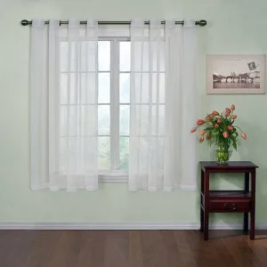Curtain Fresh Odor-Neutralizing Sheer Voile Grommet Curtain Panel
