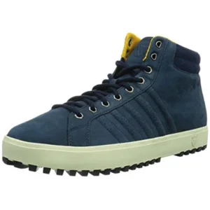 K-Swiss ADCOURT '72 Insignia Blue/Gold Hi Tops Mens Athletic Shoes Size 11.5 New