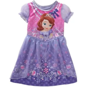 Disney Sofia the First Baby Toddler Girl Short Sleeve Fantasy Nightgown