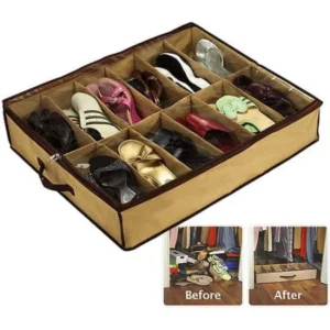 Sto-Away Under Bed Shoe Storage Solution, 2pk