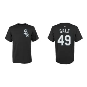 Chicago White Sox Youth Chris Sale Name and Number T-Shirt - Black #49