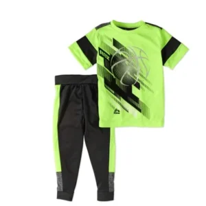 RBX Little Boys' 2-Piece Active Short Sleeve Fashion T-Shirt and Jogger Pants Set