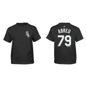 Chicago White Sox Kids Jose Abreu Name and Number T-Shirt - Black #79