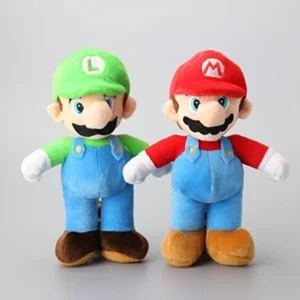 Super Mario Bros Mario & Luigi 10 Inch Toddler Stuffed Plush Kids Toys 2 Pcs/set by kidsheaven