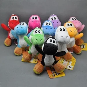 Super Mario Bros Yoshi 4 Inch Toddler Stuffed Plush Kids Toys 10 Pcs/set