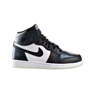 Jordan 1 Retro High OG Big Kids Shoes Black/Metallic Silver/White 907959-015