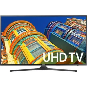 Samsung UN60KU6300F - 60" Class 6 Series LED TV - Smart TV - 4K UHD (2160p) 3840 x 2160 - HDR - direct-lit LED - dark titan - refurbished