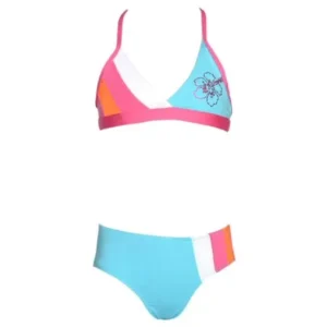 Turquoise Bikini UV Protection Swimsuit Girls 4