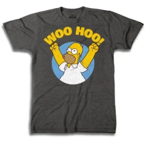 Simpsons Homer Woo Hoo! Big Mens Graphic Short Sleeve T-Shirt, 2XL