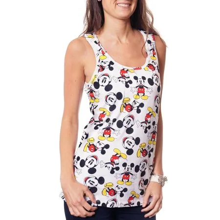 "Disney Juniors' ""Mickey Mouse"" All Over Print Graphic Tank"