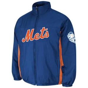 New York Mets MLB Men's Big & Tall Double ClimateTM On-Field Jacket (4XT)