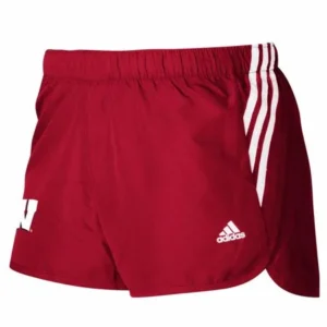 Wisconsin Badgers NCAA Adidas Women's Red Performance Shorts