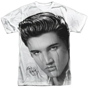 Elvis Presley - Stare 2 - Short Sleeve Shirt - Medium