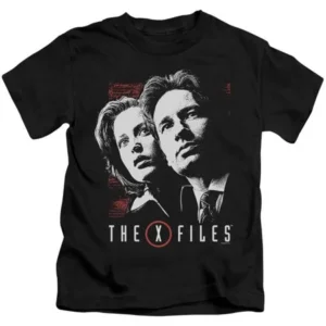 X Files - Mulder & Scully - Juvenile Short Sleeve Shirt - 5/6