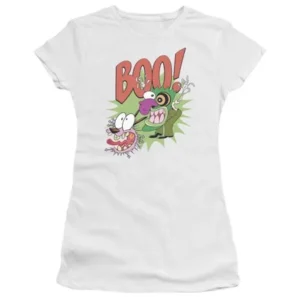 Courage The Cowardly Dog - Stupid Dog - Juniors Teen Girls Cap Sleeve Shirt - Small